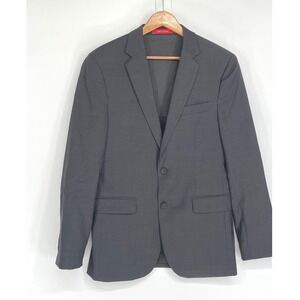 Kenneth Cole Awearness Mens Blazer 38R Suit Jacket Slim Fit Gray Two Button